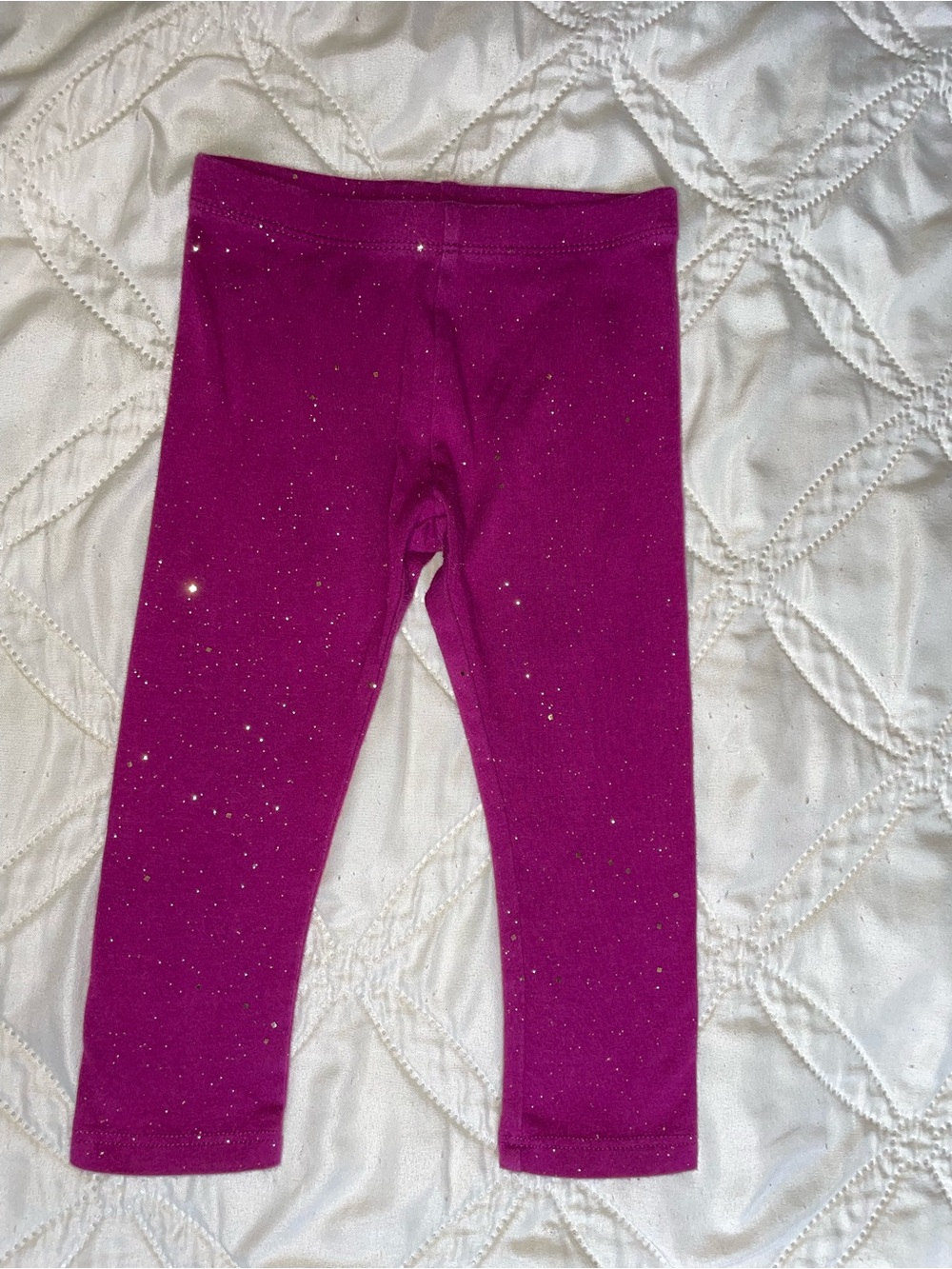 Baby Girl okie dokie Purple Sparkle Leggings